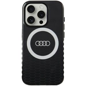 Audi AU-IMLMIP15P-Q5/D2-BK IML Big Logo MagSafe-kompatibilis keménytok iPhone 15 Pro - fekete