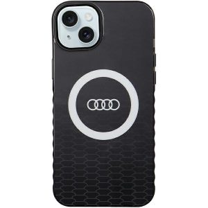 Audi AU-IMLMIP15M-Q5/D2-BK IML Big Logo MagSafe-kompatibilis keménytok iPhone 14 Plus/15 Plus - fekete
