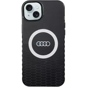 Audi AU-IMLMIP15M-Q5/D2-BK IML Big Logo MagSafe-kompatibilis keménytok iPhone 14 Plus/15 Plus - fekete