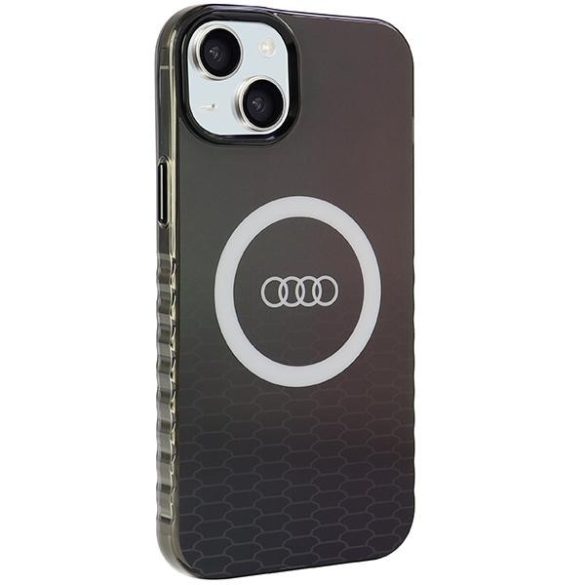 Audi AU-IMLMIP15M-Q5/D2-BK IML Big Logo MagSafe-kompatibilis keménytok iPhone 14 Plus/15 Plus - fekete