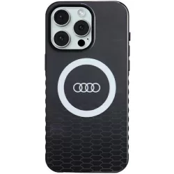   Audi AU-IMLMIP15PM-Q5/D2-BK IML Big Logo MagSafe-kompatibilis keménytok iPhone 15 Pro Max - fekete