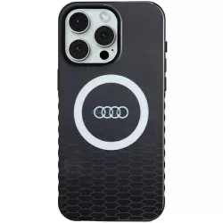   Audi AU-IMLMIP15PM-Q5/D2-BK IML Big Logo MagSafe-kompatibilis keménytok iPhone 15 Pro Max - fekete