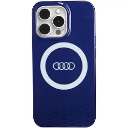   Audi AU-IMLMIP13P-Q5/D2-BE IML Big Logo MagSafe-kompatibilis keménytok iPhone 13/13 Pro - tengerészkék