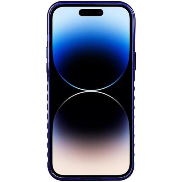 Audi AU-IMLMIP14P-Q5/D2-BE IML Big Logo MagSafe-kompatibilis keménytok iPhone 14 Pro - tengerészkék