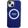 Audi AU-IMLMIP15-Q5/D2-BE IML Big Logo MagSafe-kompatibilis keménytok iPhone 15 - tengerészkék