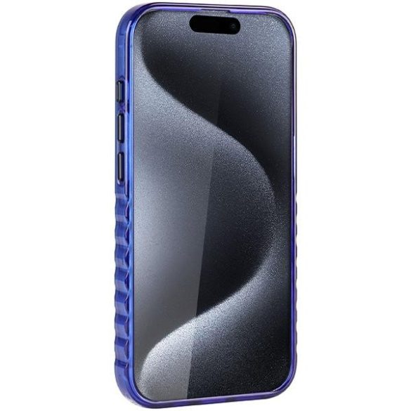 Audi AU-IMLMIP15P-Q5/D2-BE IML Big Logo MagSafe-kompatibilis keménytok iPhone 15 Pro - tengerészkék