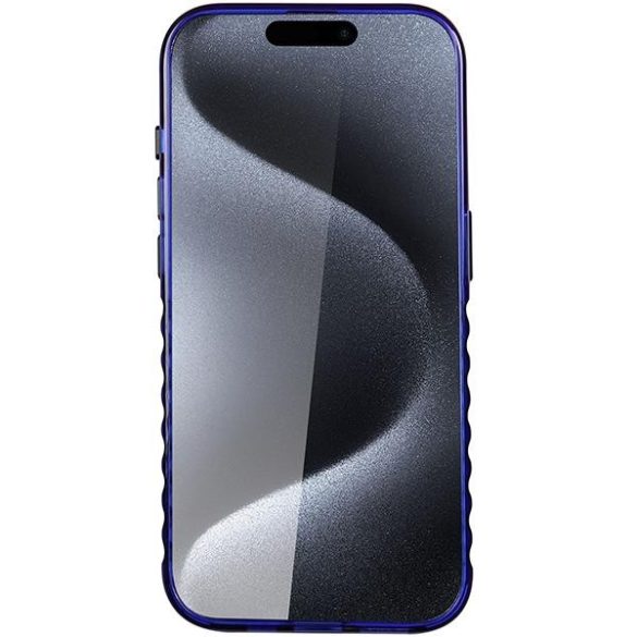 Audi AU-IMLMIP15P-Q5/D2-BE IML Big Logo MagSafe-kompatibilis keménytok iPhone 15 Pro - tengerészkék