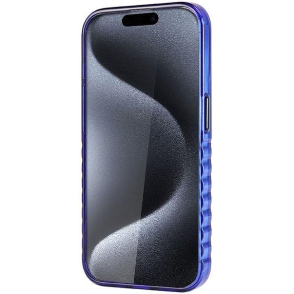 Audi AU-IMLMIP15P-Q5/D2-BE IML Big Logo MagSafe-kompatibilis keménytok iPhone 15 Pro - tengerészkék