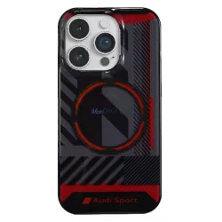   Audi AU-IMLMIP14PM-RSQ/D2-BK IML Sport MagSafe kompatibilis keménytok iPhone 14 Pro Max - fekete 
