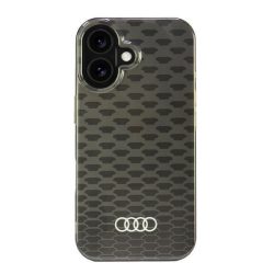   Audi AU-IMLMIP16-Q5/D3-BK IML Stitching Pattern MagSafe keménytok iPhone 16 - fekete