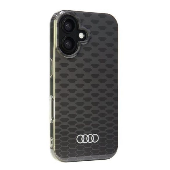 Audi AU-IMLMIP16-Q5/D3-BK IML Stitching Pattern MagSafe keménytok iPhone 16 - fekete