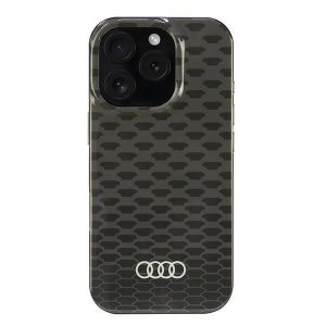 Audi AU-IMLMIP16P-Q5/D3-BK IML Stitching Pattern MagSafe tok iPhone 16 Pro - fekete