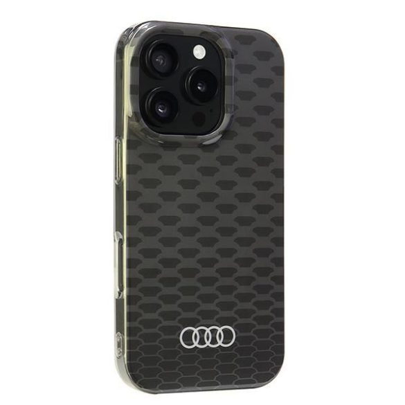 Audi AU-IMLMIP16P-Q5/D3-BK IML Stitching Pattern MagSafe tok iPhone 16 Pro - fekete