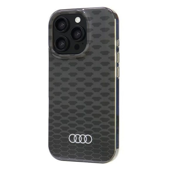 Audi AU-IMLMIP16P-Q5/D3-BK IML Stitching Pattern MagSafe tok iPhone 16 Pro - fekete