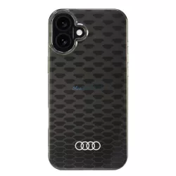   Audi IML varrásmintás MagSafe iPhone 16 Plus 6,7" fekete keménytok AU-IMLMIP16M-Q5/D3-BK