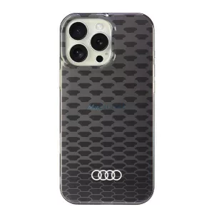 Audi IML varrásmintás MagSafe iPhone 16 Pro Max 6,9" fekete keménytok AU-IMLMIP16PM-Q5/D3-BK