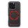 Audi AUS-TPUPCMIP16P-RSQ/D5-BK Carbon Fiber Sport Red Circle MagSafe keménytok iPhone 16 Pro - fekete