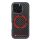 Audi AUS-TPUPCMIP16P-RSQ/D5-BK Carbon Fiber Sport Red Circle MagSafe keménytok iPhone 16 Pro - fekete