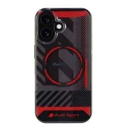   Audi AUS-IMLMIP16-RSQ/D2-BK IML Sport MagSafe keménytok iPhone 16 - fekete