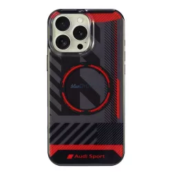   Audi IML Sport MagSafe iPhone 16 Pro Max 6,9" fekete keménytok AUS-IMLMIP16PM-RSQ/D2-BK