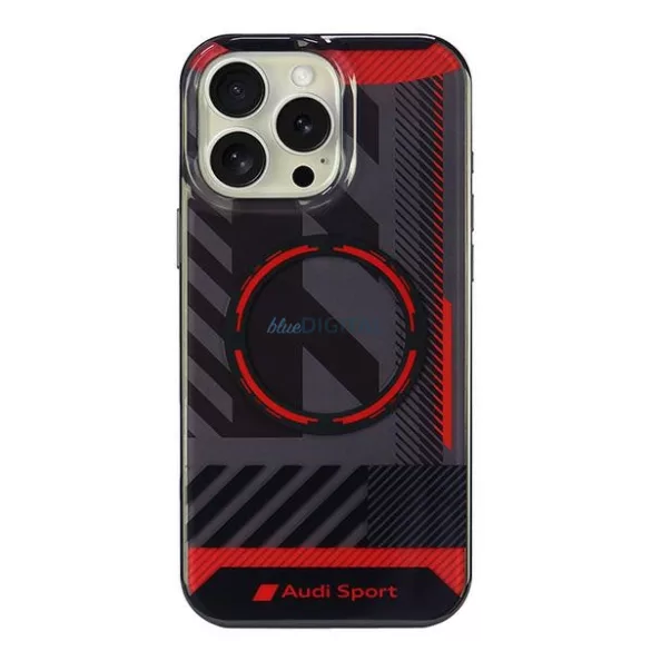 Audi IML Sport MagSafe iPhone 16 Pro Max 6,9" fekete keménytok AUS-IMLMIP16PM-RSQ/D2-BK