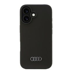   Audi AU-LSRIP16-Q3/D1-BK Silicone keménytok iPhone 16 - fekete