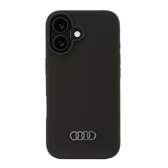 Audi AU-LSRIP16-Q3/D1-BK Silicone keménytok iPhone 16 - fekete