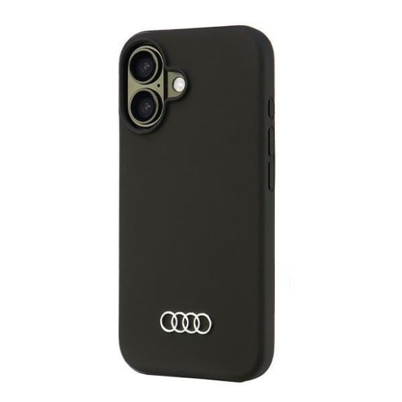 Audi AU-LSRIP16-Q3/D1-BK Silicone keménytok iPhone 16 - fekete