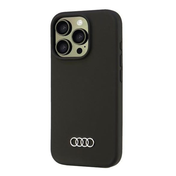 Audi AU-LSRIP16P-Q3/D1-BK Silicone keménytok iPhone 16 Pro - fekete