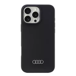   Audi AU-LSRIP16PM-Q3/D1-BK Silicone keménytok iPhone 16 Pro Max - fekete