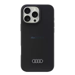   Audi AU-LSRIP16PM-Q3/D1-BK Silicone keménytok iPhone 16 Pro Max - fekete