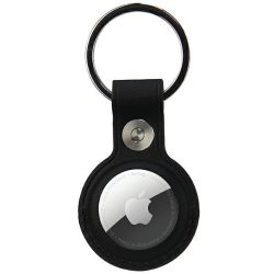 Audi AU-ATKR-Q3/D1-BK műbőr tok AirTag fekete