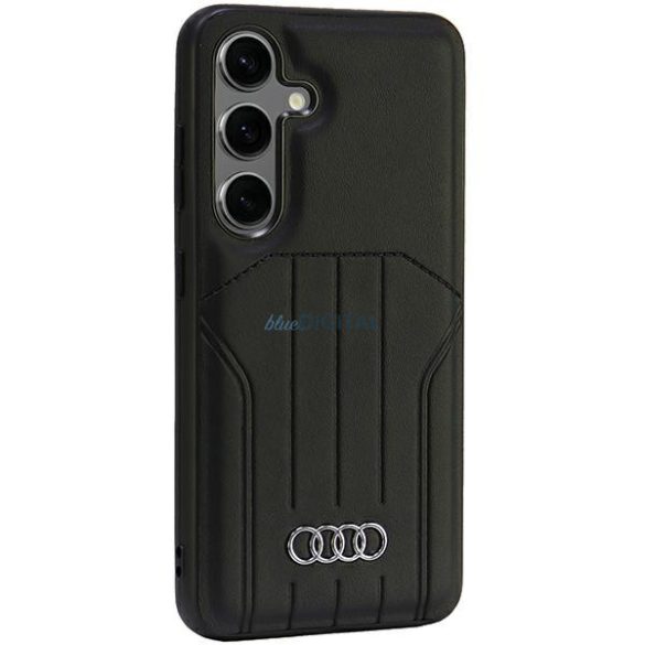 Audi AU-TPUPCMS24-Q5/D1-BK műbőr MagSafe-kompatibilis keménytok Samsung Galaxy S24 - fekete