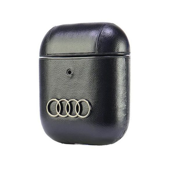 Audi AU-AP-GT/D3-BK Leather Big Logo tok AirPods - fekete