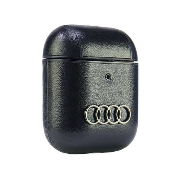 Audi AU-AP-GT/D3-BK Leather Big Logo tok AirPods - fekete