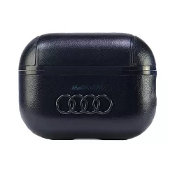   Audi AU-APP2-GT/D3-BK Leather Big Logo tok AirPods Pro 2 - fekete