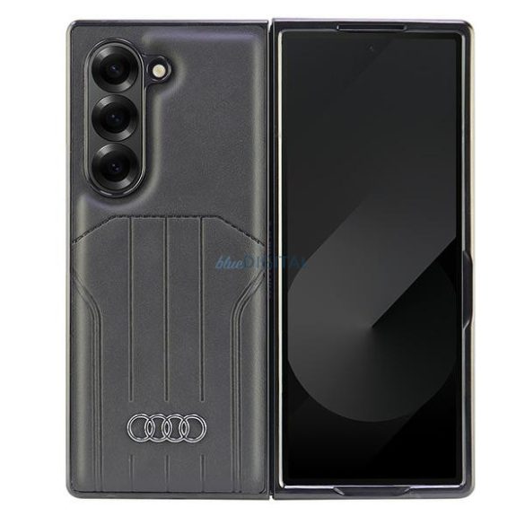 Audi AU-TPUPCMFold6-Q5/D1-BK Synthetic Leather MagSafe keménytok Samsung Galaxy Z Fold6 F956 - fekete