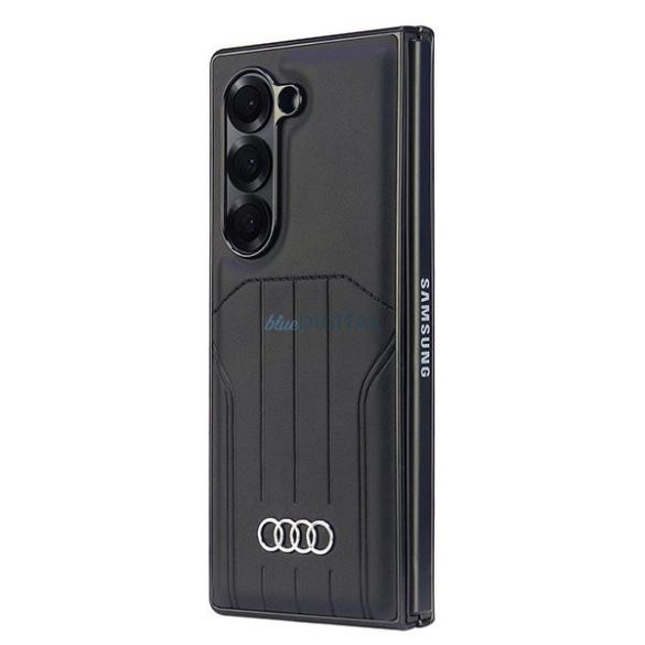 Audi AU-TPUPCMFold6-Q5/D1-BK Synthetic Leather MagSafe keménytok Samsung Galaxy Z Fold6 F956 - fekete