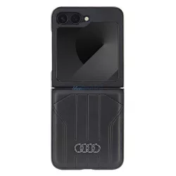   Audi AU-TPUPCFlip6-Q5/D1-BK Synthetic Leather MagSafe keménytok Samsung Galaxy Z Flip6 F741 - fekete