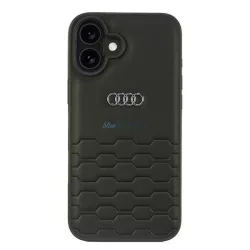   Audi AU-TPUPCIP16M-GT/D2-BK Synthetic Leather keménytok iPhone 16 Plus - fekete