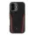 Audi AU-TPUPCMIP16-R8/D3-RD Genuine Leather MagSafe keménytok iPhone 16 - fekete-piros