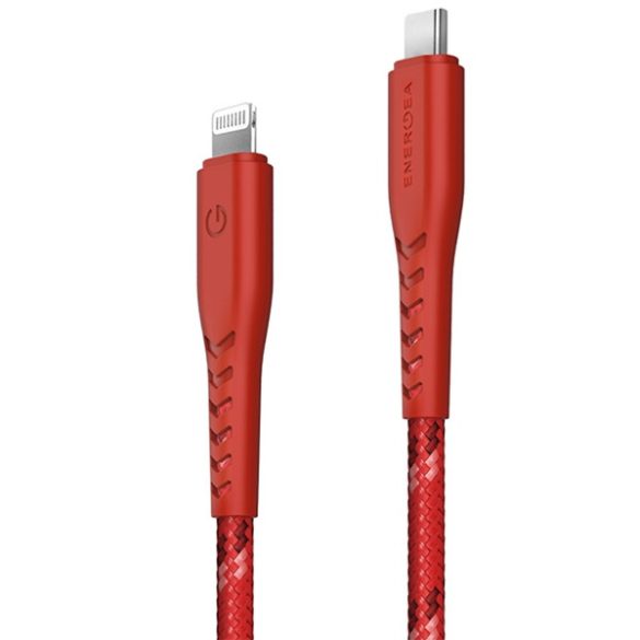 ENERGEA kabel Nyloflex USB-C - Lightning C94 MFI 1.5m piros vörös