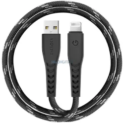   ENERGEA kabel Nyloflex USB - Lightning töltés és szinkronizálás C89 MFI 1.5m fekete