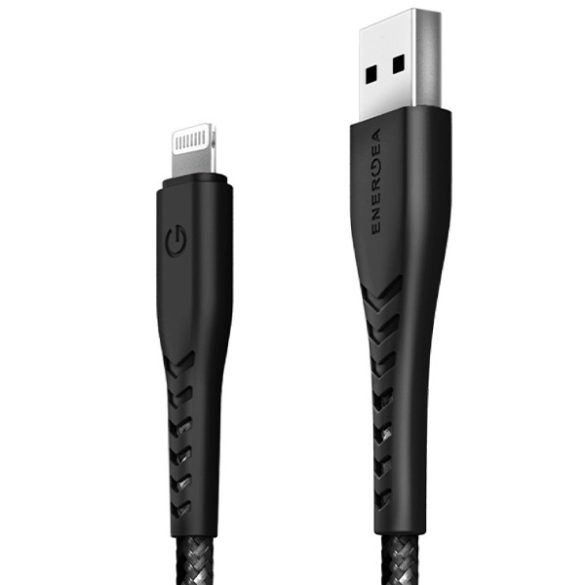 ENERGEA kabel Nyloflex USB - Lightning töltés és szinkronizálás C89 MFI 1.5m fekete