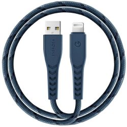   ENERGEA kabel Nyloflex USB - Lightning töltés és szinkronizálás C89 MFI 1.5m kék
