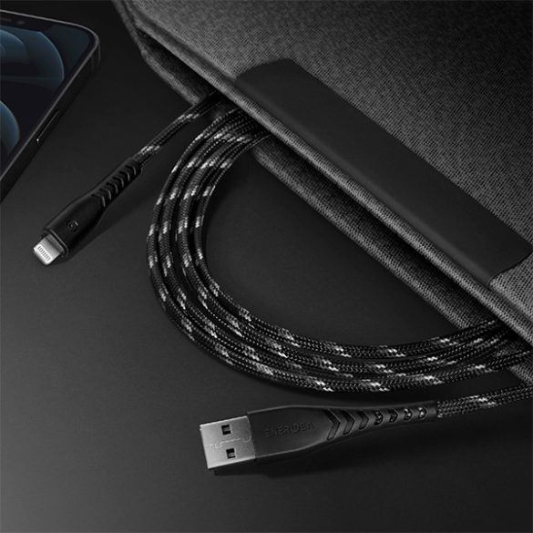 ENERGEA kabel Nyloflex USB - Lightning töltés és szinkronizálás C89 MFI 1.5m kék