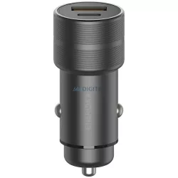   ENERGEA szivargyújtó töltő 1xUSB+1xUSB-C PD-QC 3.0 38W acél Alu Drive PD20+