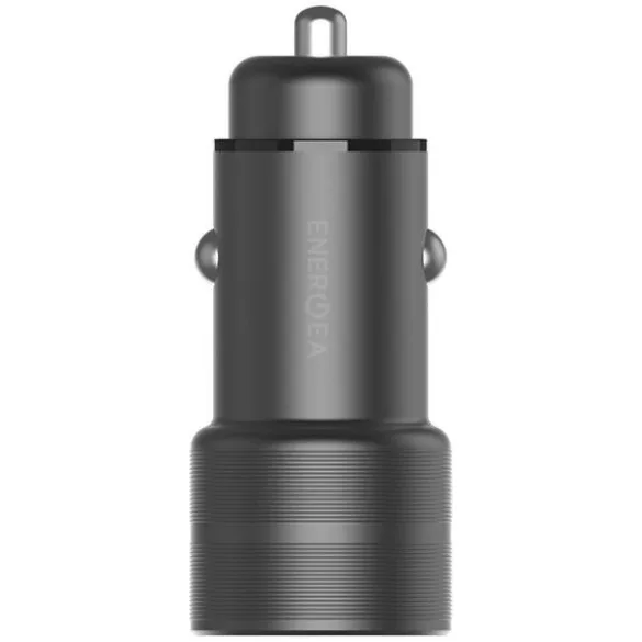 ENERGEA szivargyújtó töltő 1xUSB+1xUSB-C PD-QC 3.0 38W acél Alu Drive PD20+