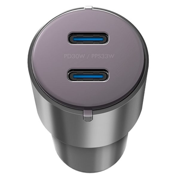 ENERGEA szivargyújtó töltő 2xUSB-C PD-PPS 66W acél Alu Drive D60