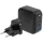 ENERGEA Travelite GAN100 hálózati töltő 1xUSB+3xUSB-C PD-PPS-QC 3.0 100W 3C1A US+EU - fekete